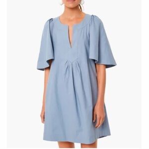 Tuckernuck Pomander Place Slate Blue Finley Flutter Sleeve Dress